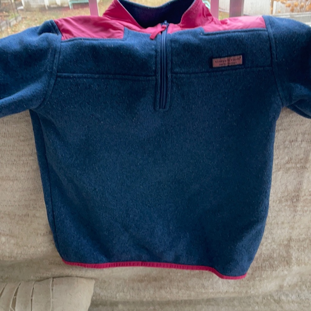 Vineyard vine half zip sweatshirt (girls size 10-12)